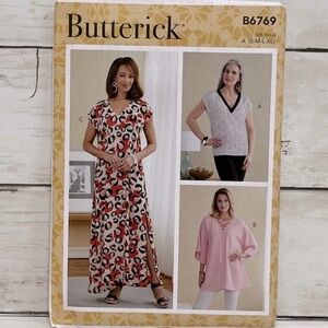 ⭐️5 for $28⭐️ NEW Butterick B6769 Women’s Sewing Patterns UNCUT